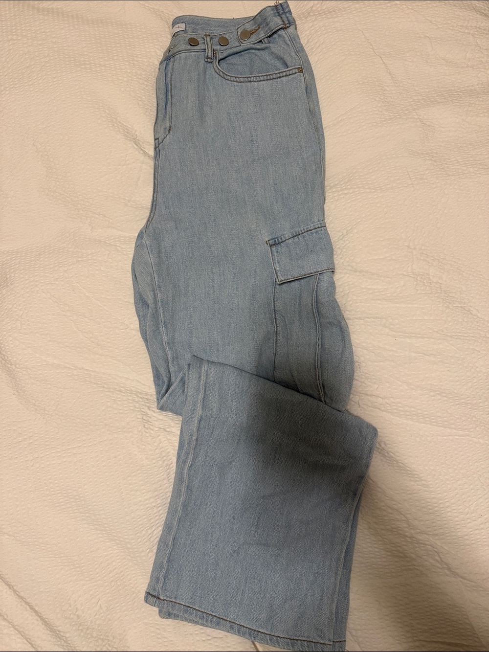 Black Fuchsia Cargo Jean